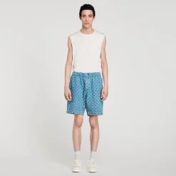 Bermuda En Denim Square Cross