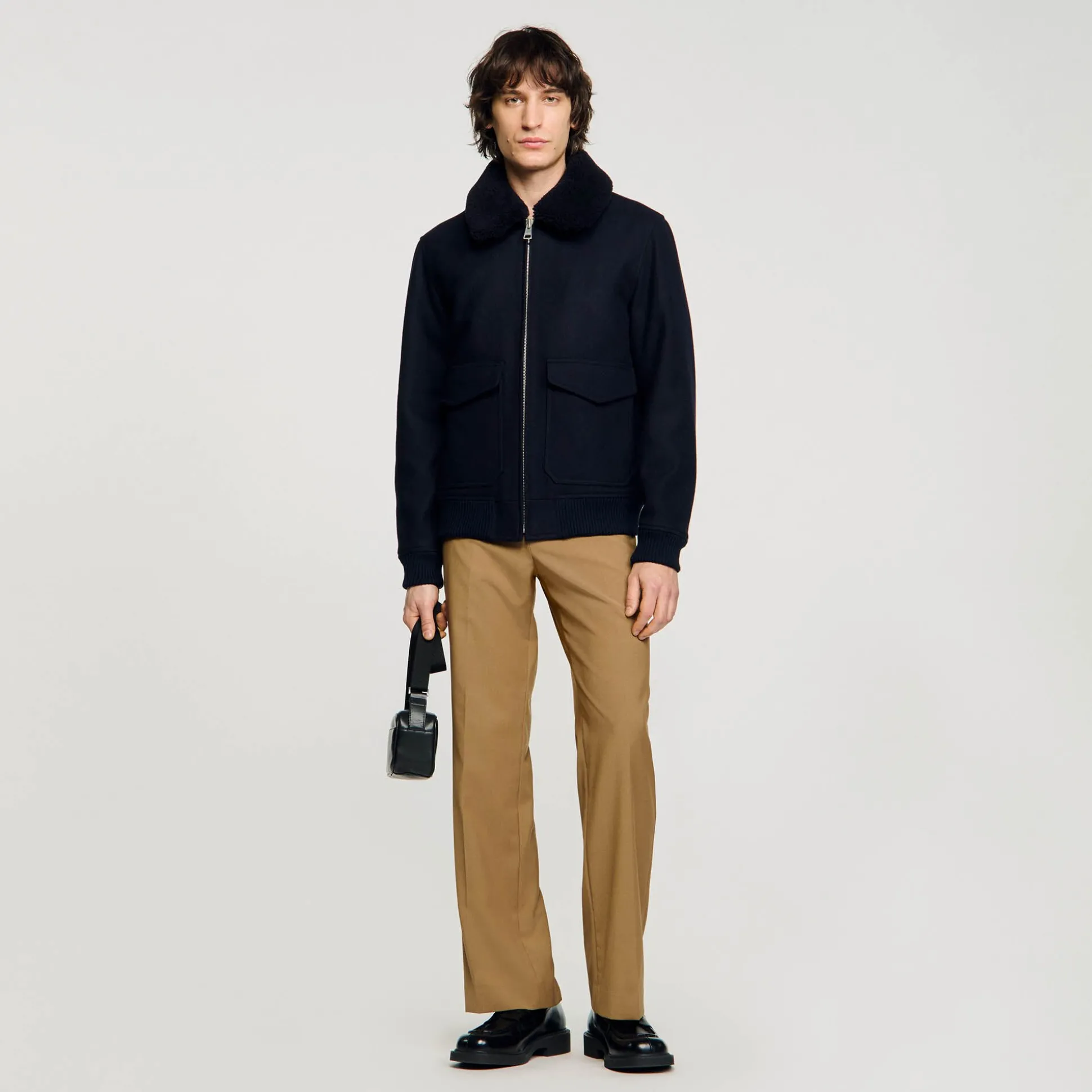 Blouson Aviateur En Laine
