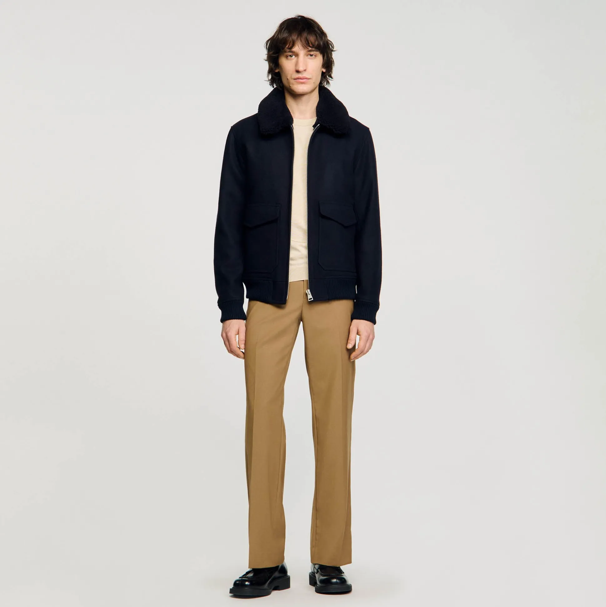 Blouson Aviateur En Laine