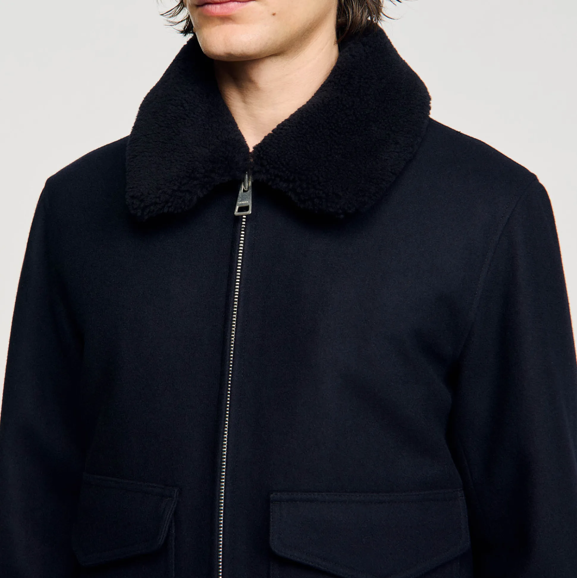 Blouson Aviateur En Laine
