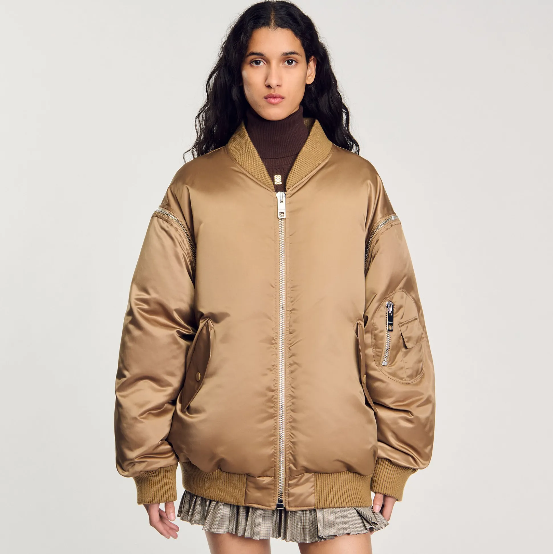 Blouson Bomber Satiné