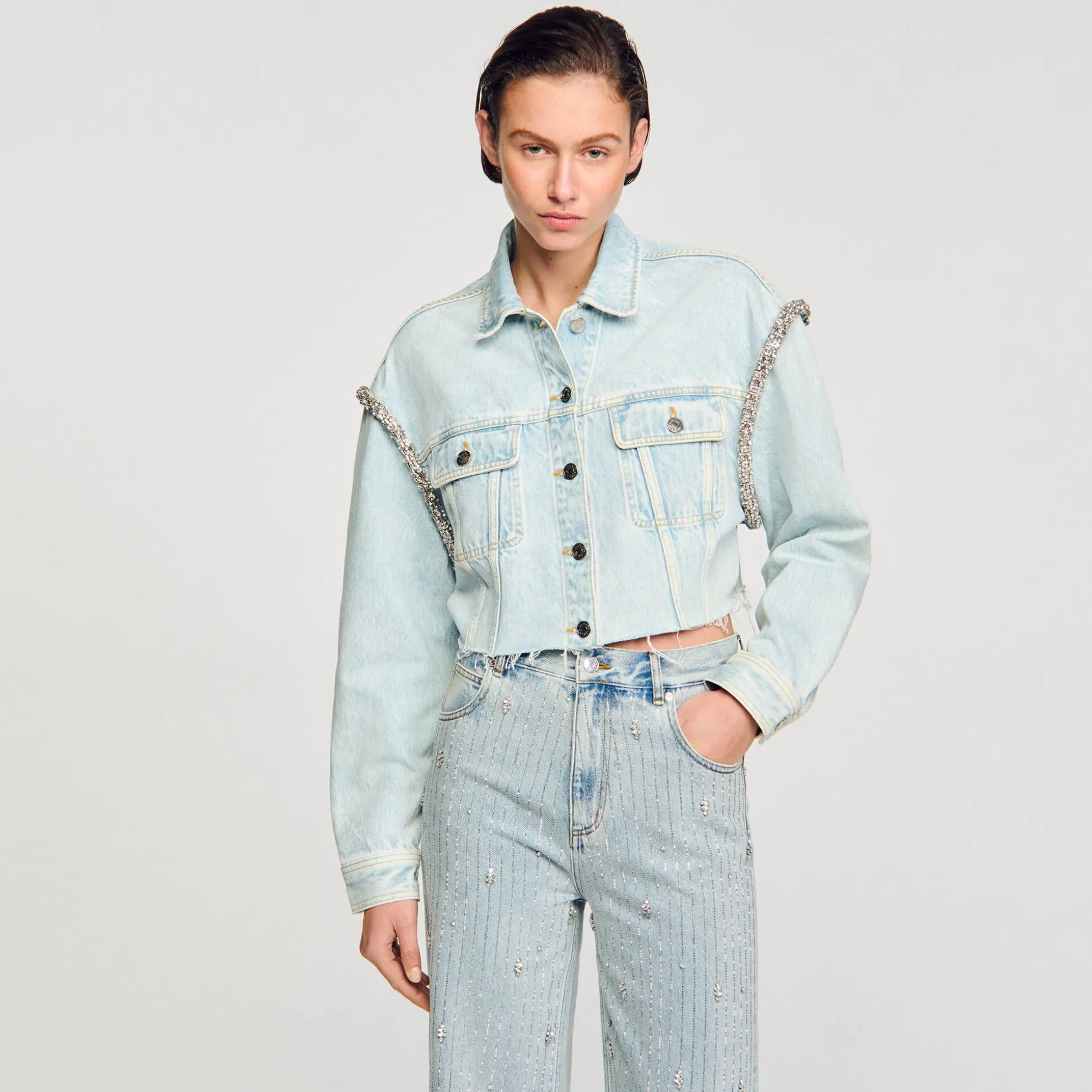Blouson Court En Denim