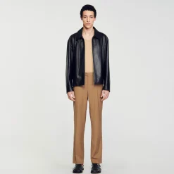 Blouson En Cuir D'agneau