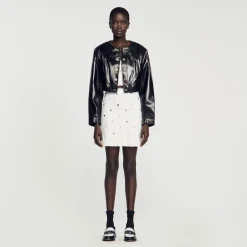 Blouson En Cuir Glacé