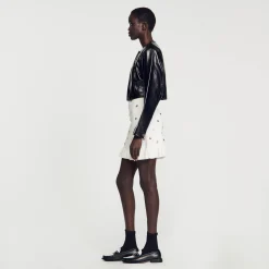 Blouson En Cuir Glacé