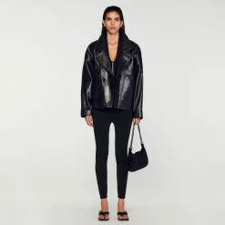Blouson En Cuir Oversize