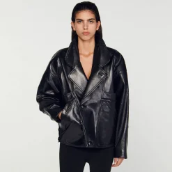 Blouson En Cuir Oversize