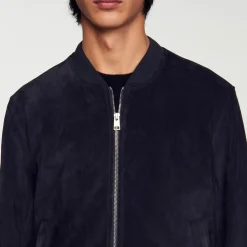 Blouson En Cuir Suédé
