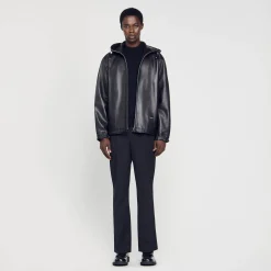Blouson Oversize En Cuir