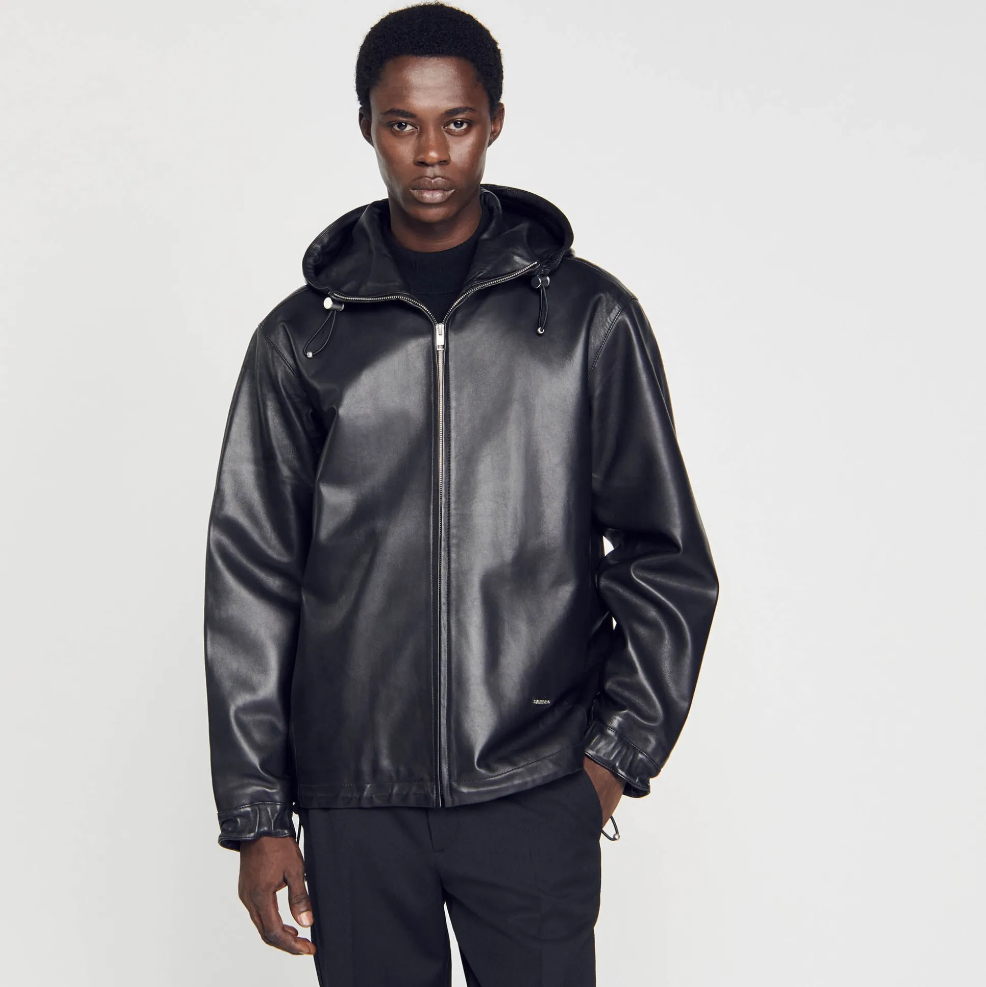 Blouson Oversize En Cuir