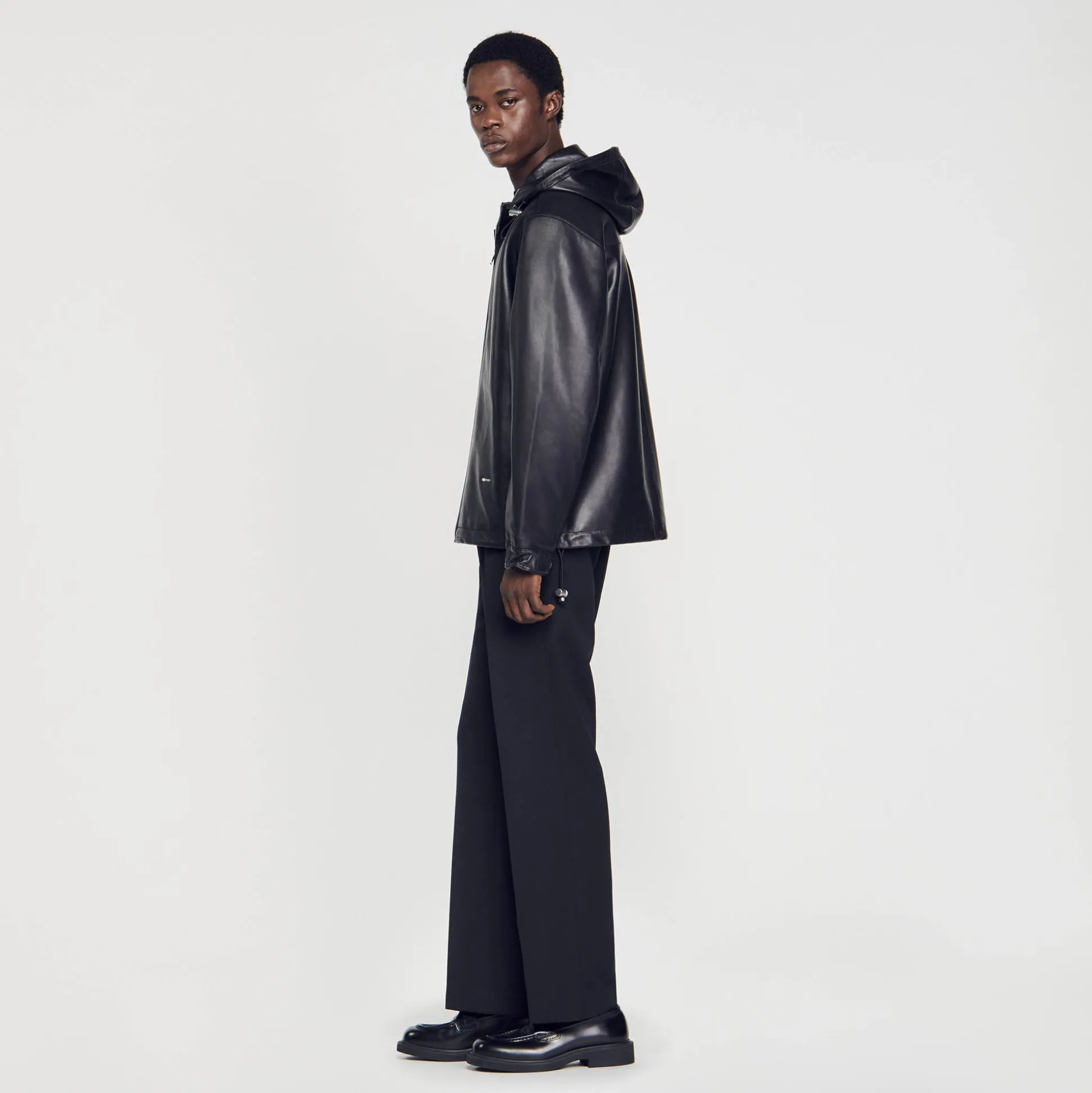 Blouson Oversize En Cuir