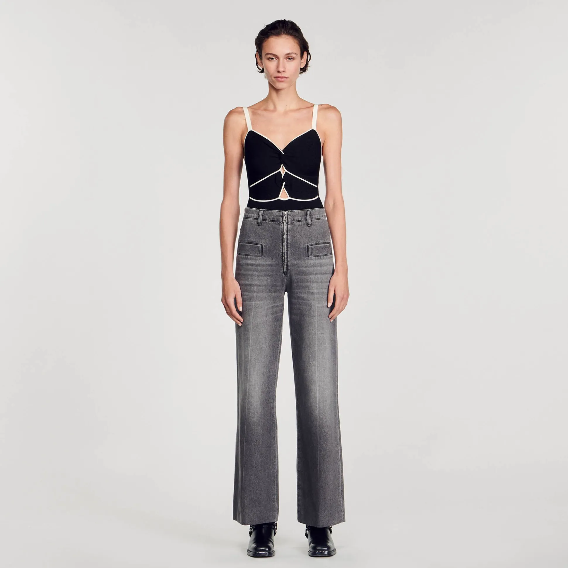 Body En Maille Bicolore
