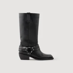 Bottes Biker En Cuir
