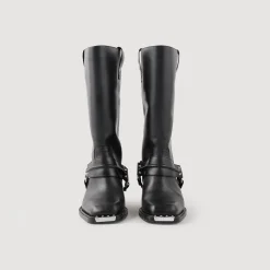Bottes Biker En Cuir