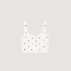 Brassière En Maille Ornée De Charms