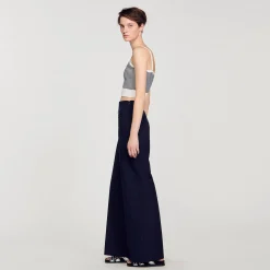 Brassière En Maille Rayée