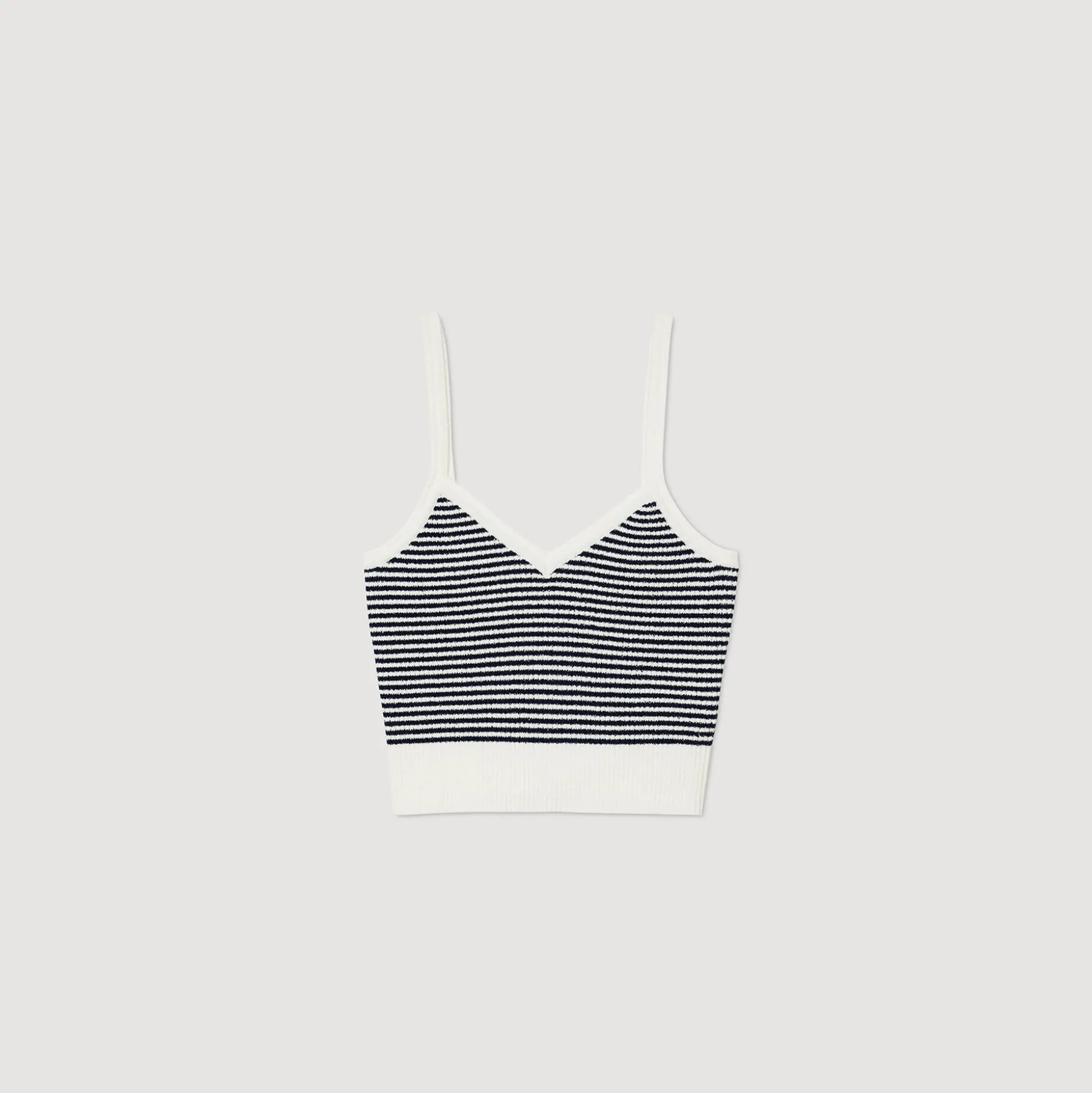 Brassière En Maille Rayée