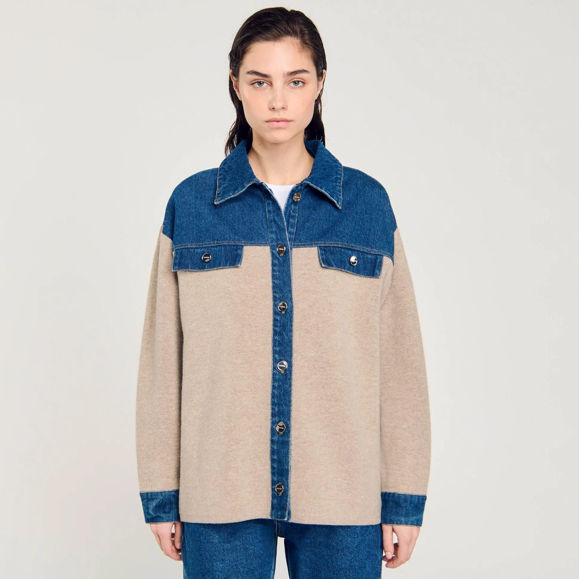 Cardicoat En Maille Et Jean