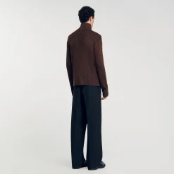 Cardigan Côtelé