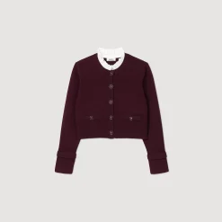 Cardigan En Maille à Col Amovible