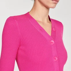 Cardigan En Maille Côtelée