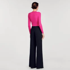 Cardigan En Maille Côtelée