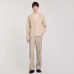 Cardigan En Maille Côtelée