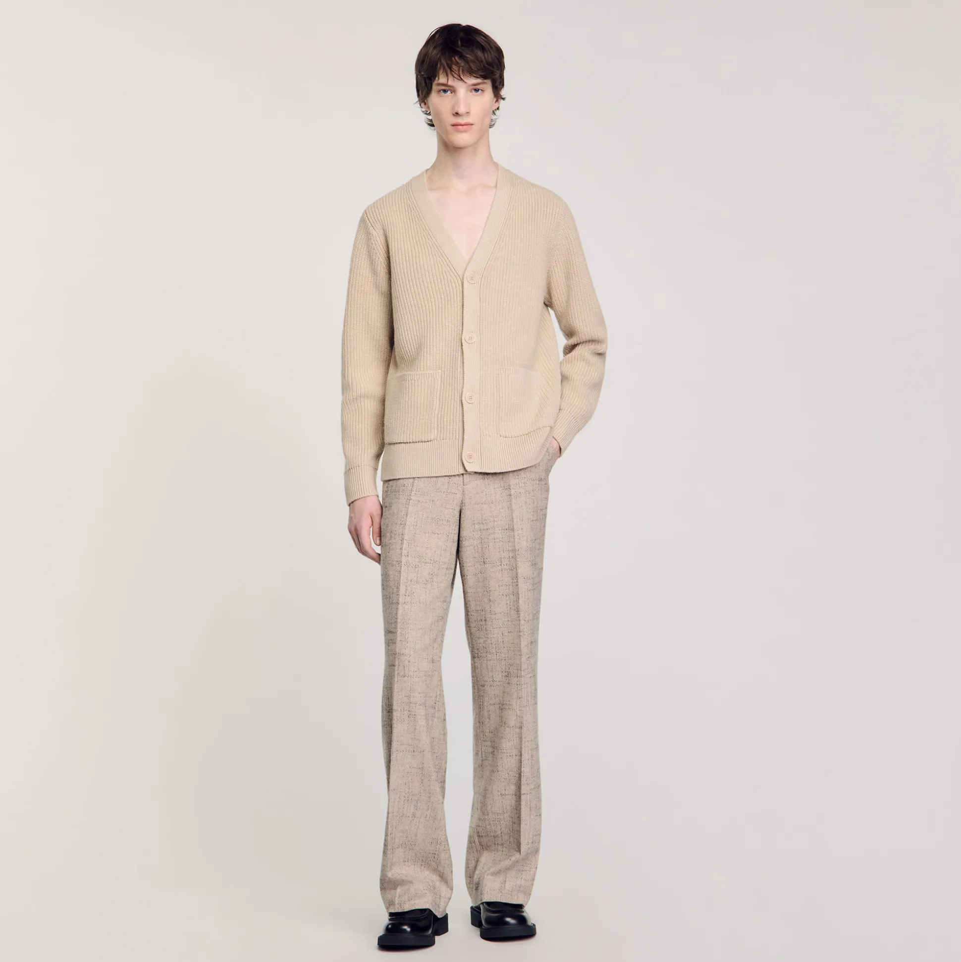Cardigan En Maille Côtelée