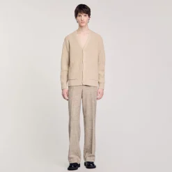 Cardigan En Maille Côtelée