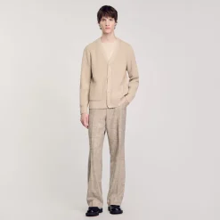 Cardigan En Maille Côtelée