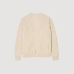 Cardigan En Maille Côtelée