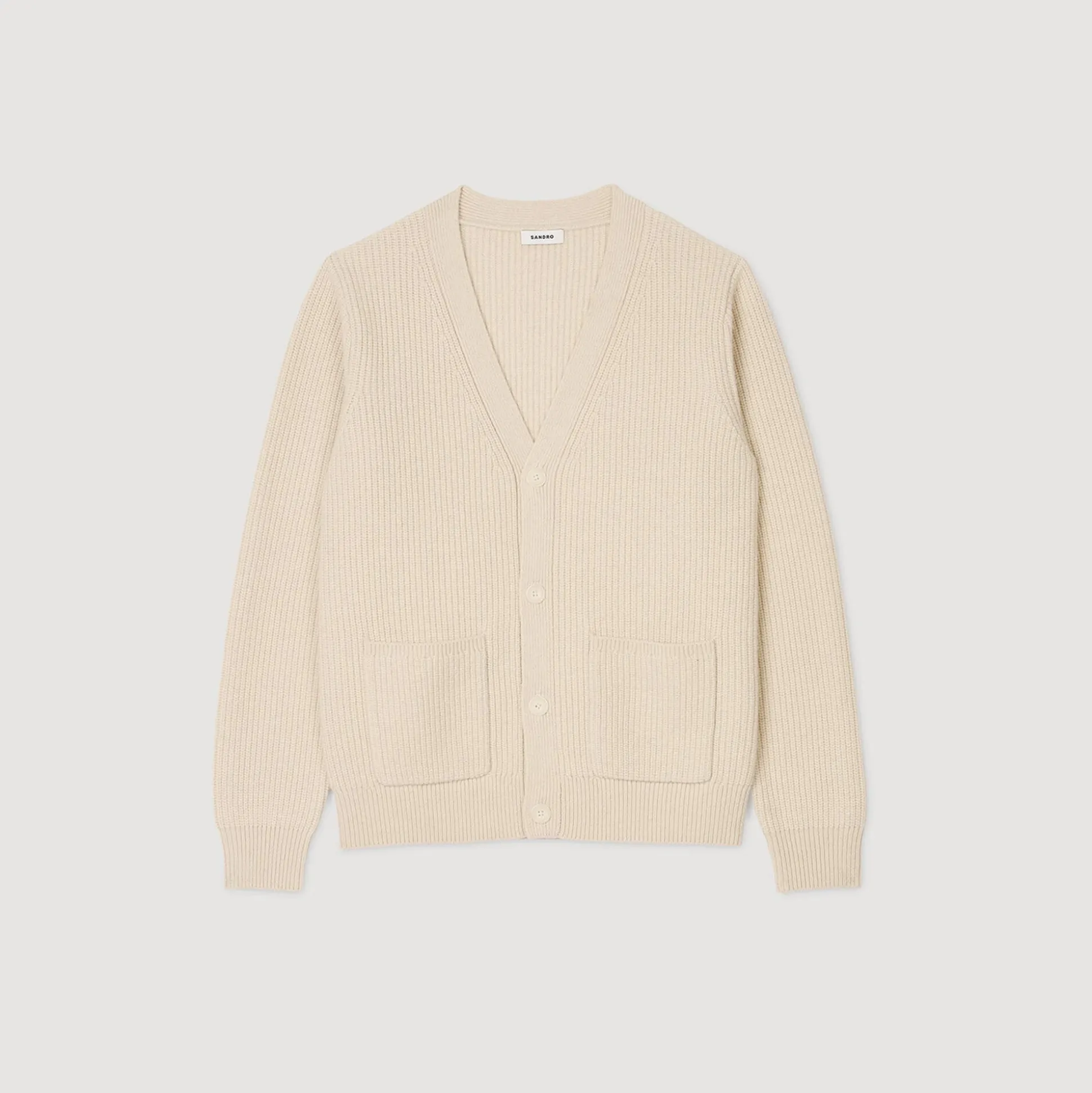 Cardigan En Maille Côtelée