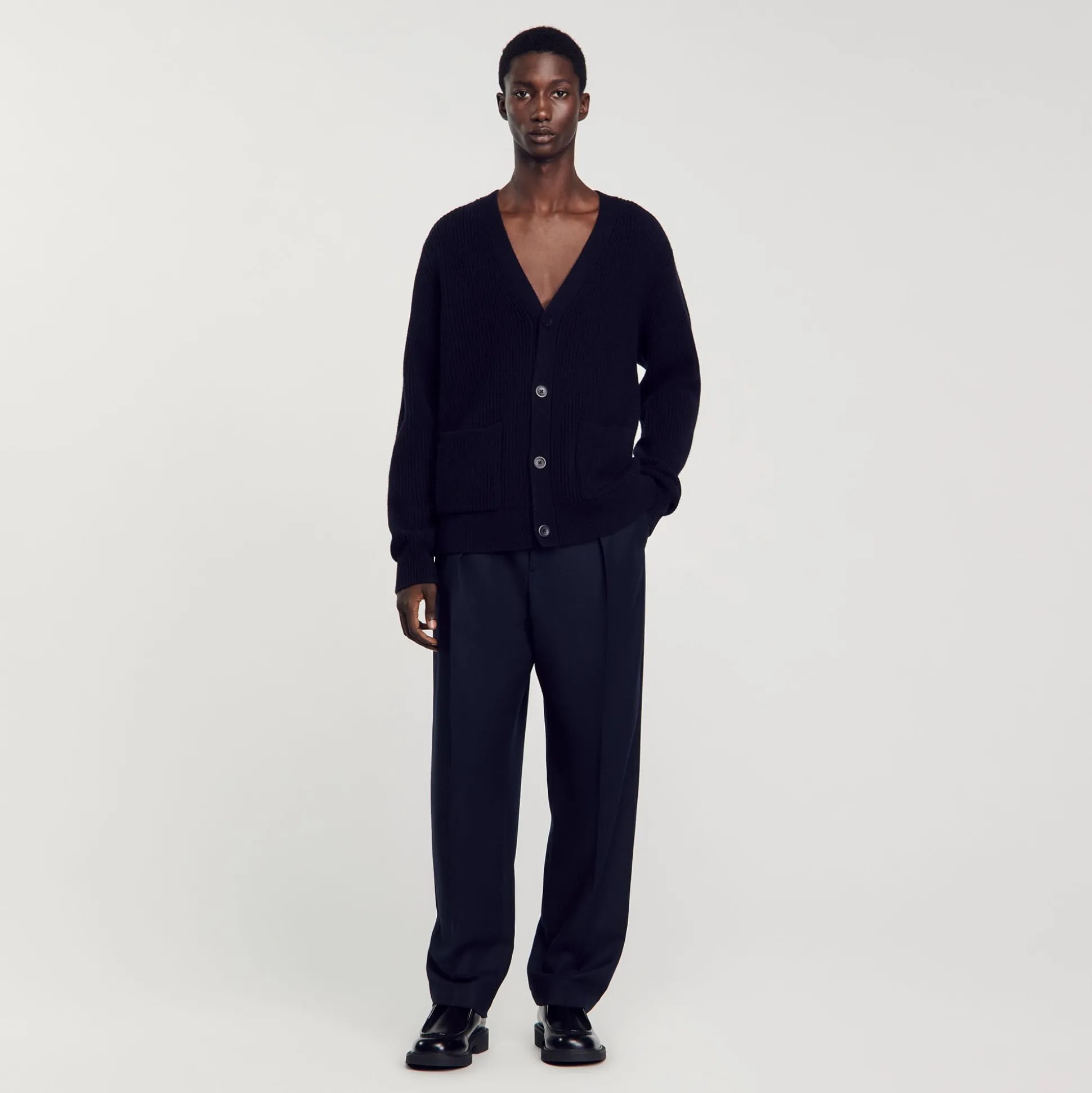 Cardigan En Maille Côtelée