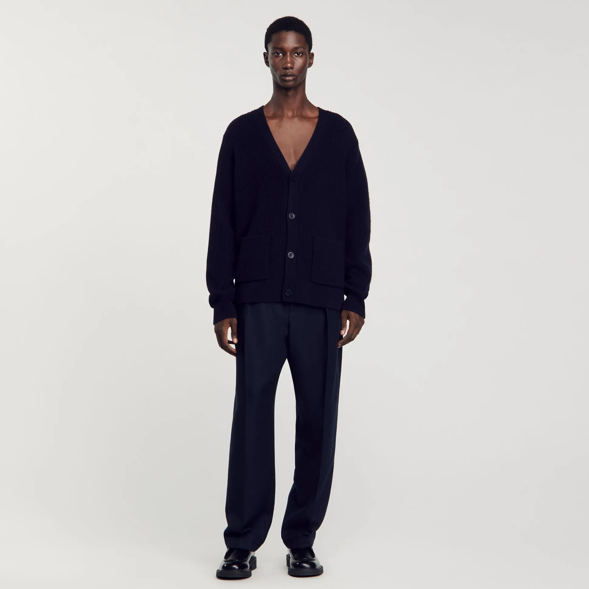 Cardigan En Maille Côtelée