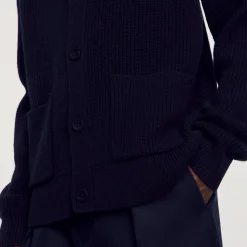 Cardigan En Maille Côtelée