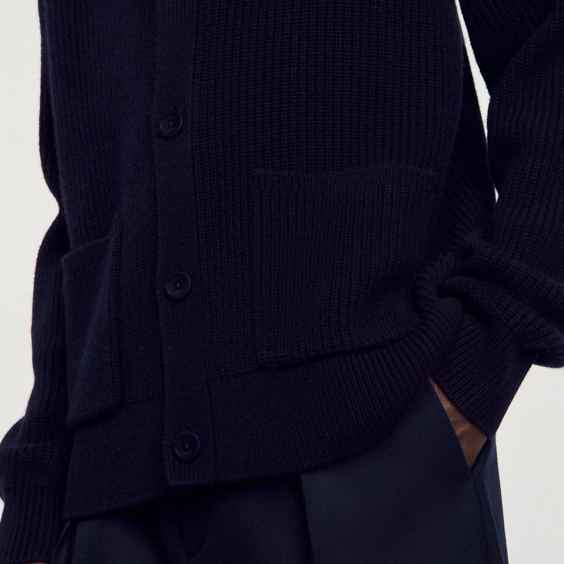 Cardigan En Maille Côtelée