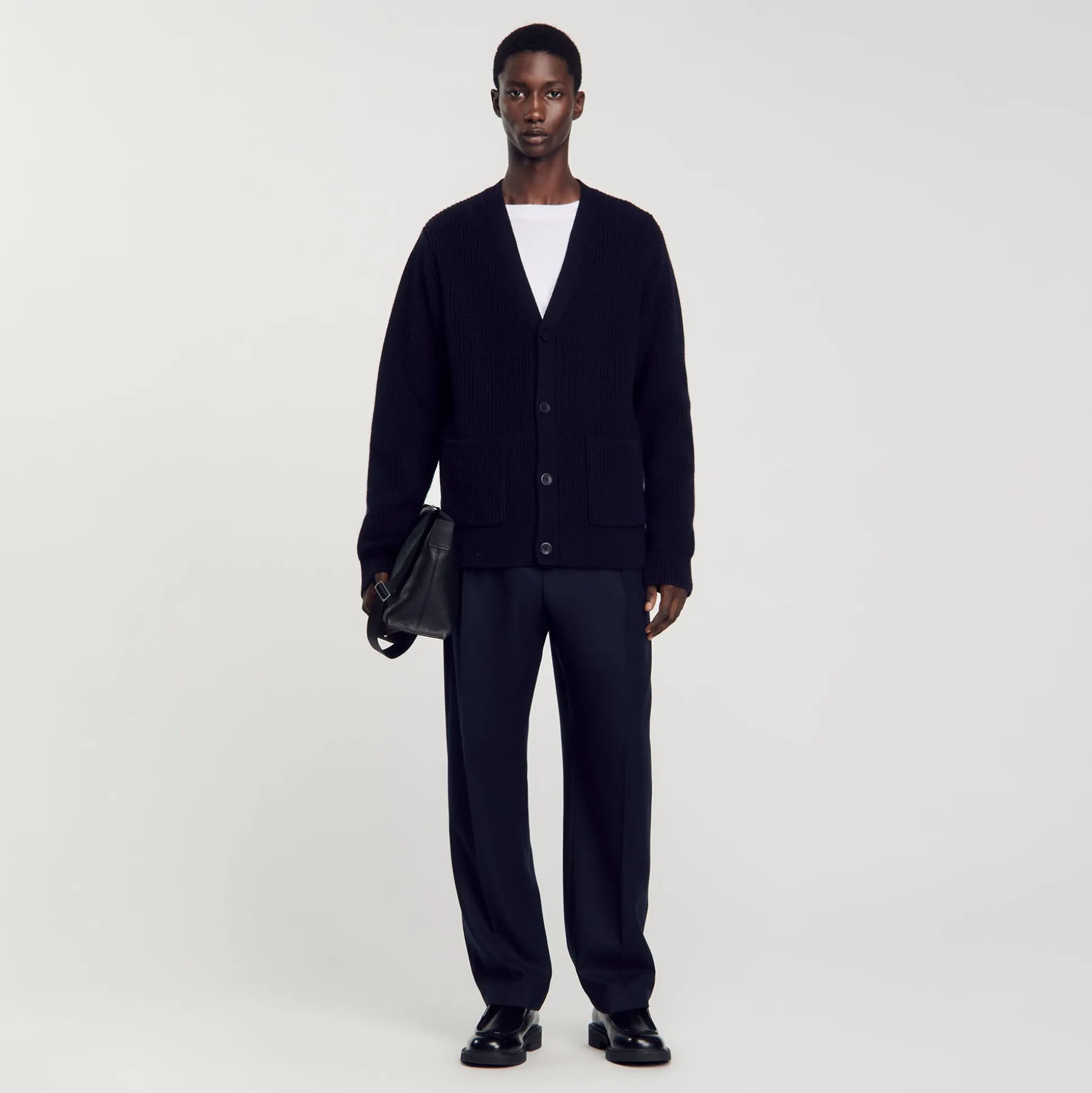 Cardigan En Maille Côtelée