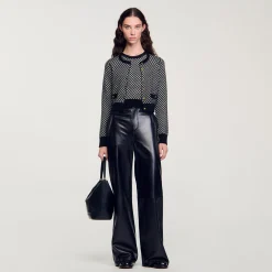 Cardigan Jacquard Carreaux