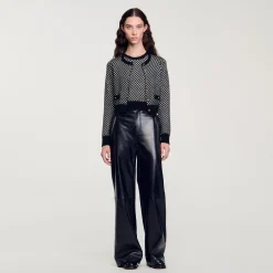 Cardigan Jacquard Carreaux