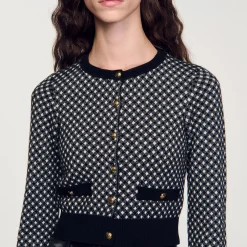 Cardigan Jacquard Carreaux