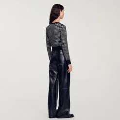 Cardigan Jacquard Carreaux