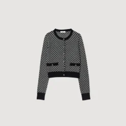 Cardigan Jacquard Carreaux