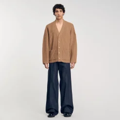 Cardigan Oversize à Côtes
