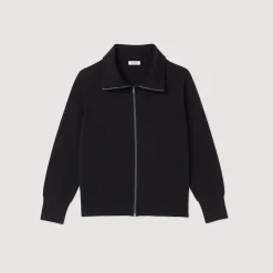 Cardigan Zippé En Laine