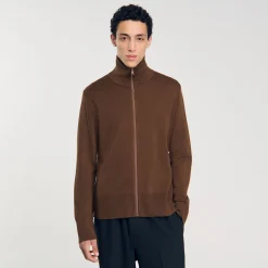 Cardigan Zippé En Laine