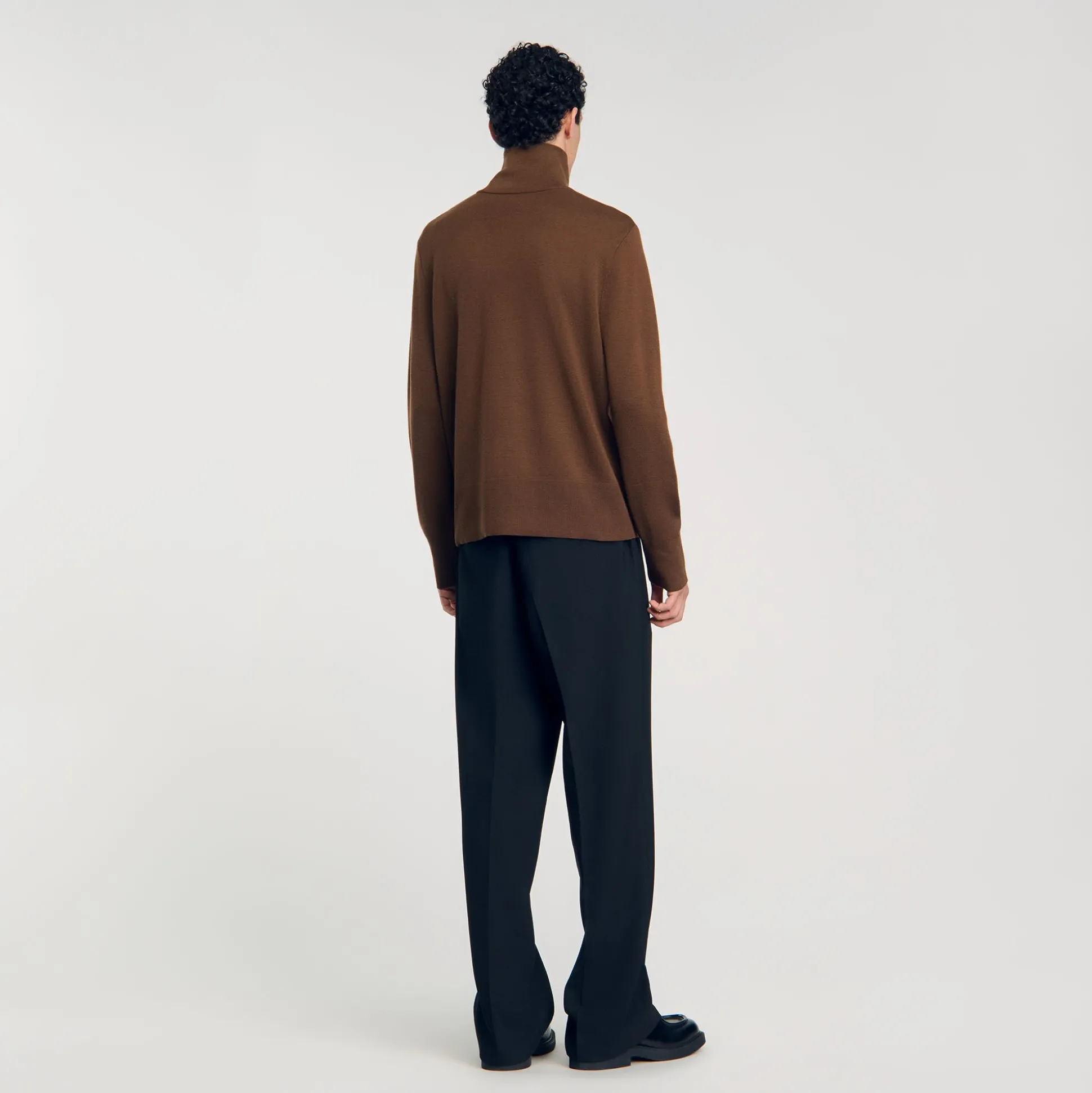 Cardigan Zippé En Laine