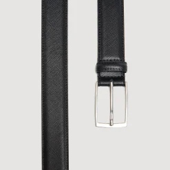 Ceinture En Croute De Cuir Saffiano