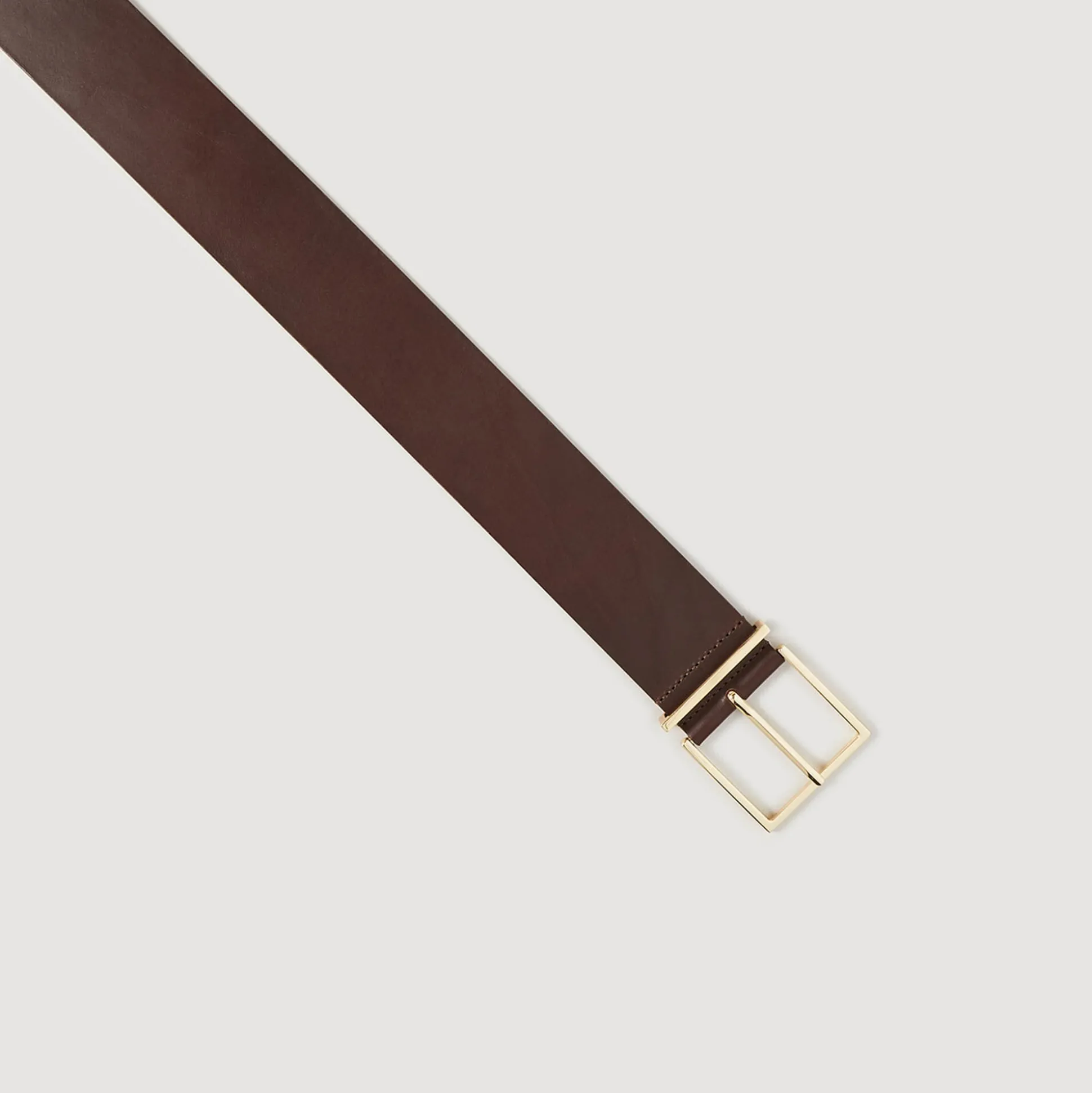 Ceinture Large En Cuir