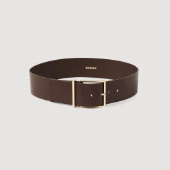 Ceinture Large En Cuir