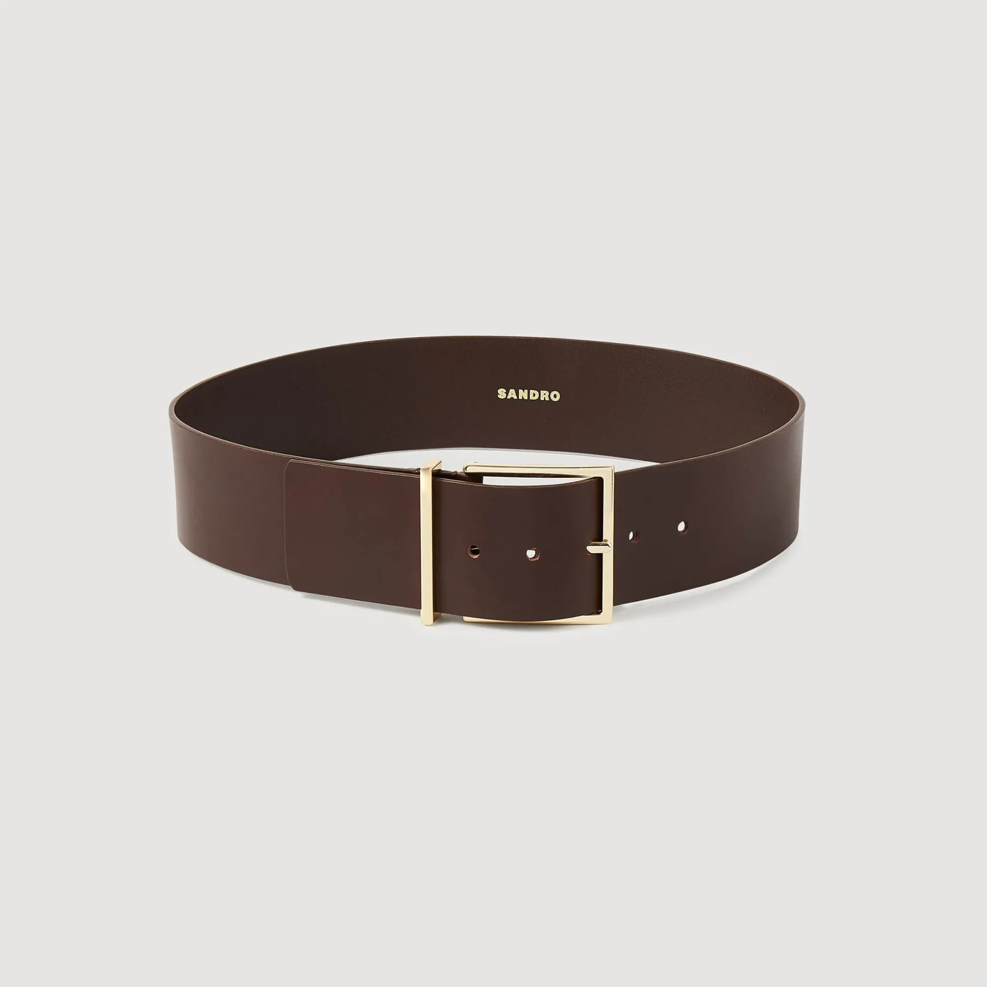 Ceinture Large En Cuir